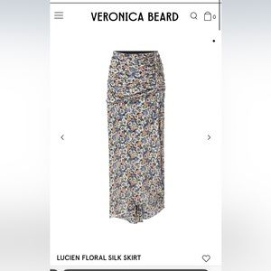 NWT-Veronica Beard- Lucien Floral Skirt